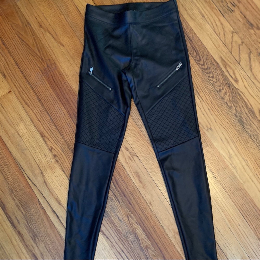 Faux leather leggings